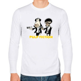 Мужской лонгслив хлопок с принтом Pulp Fiction в городе Новоалтайск, 100% хлопок |  | pulp fiction | кино | о.м.с.к. | тарантино