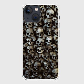 Чехол для iPhone 13 mini с принтом Черепа в городе Новоалтайск,  |  | паттерн | темный