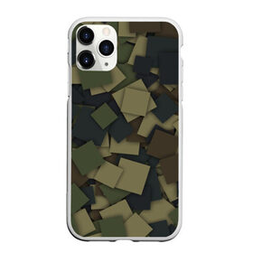 Чехол для iPhone 11 Pro Max матовый с принтом Квадраты Камуфляж в городе Новоалтайск, Силикон |  | Тематика изображения на принте: camo | геометрия | камо