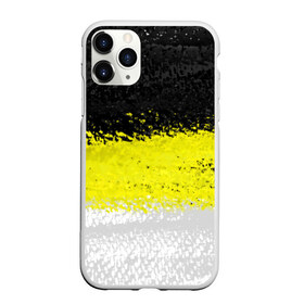 Чехол для iPhone 11 Pro матовый с принтом Имперский флаг России 1858года в городе Новоалтайск, Силикон |  | Тематика изображения на принте: белый | гербовый флаг российской империи | золотой | имперский флаг | черный