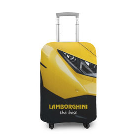 Чехол для чемодана 3D с принтом Lamborghini the best в городе Новоалтайск, 86% полиэфир, 14% спандекс | двустороннее нанесение принта, прорези для ручек и колес | Тематика изображения на принте: авто | автомобиль | ламборгини