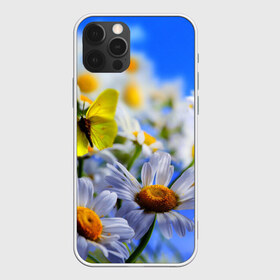 Чехол для iPhone 12 Pro Max с принтом Ромашки и бабочка в городе Новоалтайск, Силикон |  | бабочки | лето | природа | ромашки | цветы