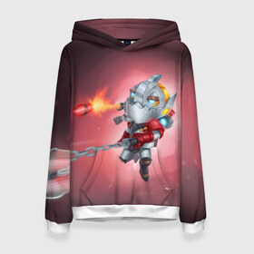 Женская толстовка 3D с принтом Clockwerk в городе Новоалтайск, 100% полиэстер  | двухслойный капюшон со шнурком для регулировки, мягкие манжеты на рукавах и по низу толстовки, спереди карман-кенгуру с мягким внутренним слоем. | Тематика изображения на принте: 