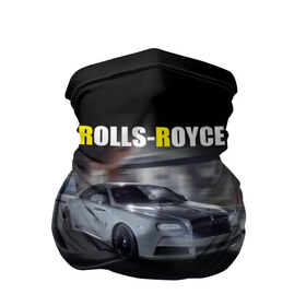 Бандана-труба 3D с принтом Rolls-Royce в городе Новоалтайск, 100% полиэстер, ткань с особыми свойствами — Activecool | плотность 150‒180 г/м2; хорошо тянется, но сохраняет форму | rolls royce | авто | автомобиль | роллс ройс