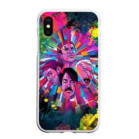 Чехол для iPhone XS Max матовый с принтом Red Hot Chili Peppers 1 в городе Новоалтайск, Силикон | Область печати: задняя сторона чехла, без боковых панелей | red hot chili peppers | rhcp | перцы | ред хот чили пепперс | рхчп | рэд