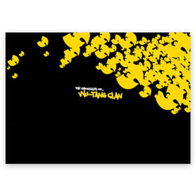 Поздравительная открытка с принтом Wu-Tang clan в городе Новоалтайск, 100% бумага | плотность бумаги 280 г/м2, матовая, на обратной стороне линовка и место для марки
 | Тематика изображения на принте: wu tang