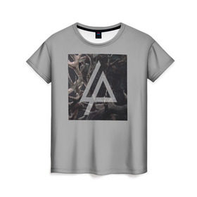 Женская футболка 3D с принтом Linkin Park в городе Новоалтайск, 100% полиэфир ( синтетическое хлопкоподобное полотно) | прямой крой, круглый вырез горловины, длина до линии бедер | linkin park