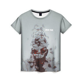 Женская футболка 3D с принтом Linkin Park в городе Новоалтайск, 100% полиэфир ( синтетическое хлопкоподобное полотно) | прямой крой, круглый вырез горловины, длина до линии бедер | linkin park