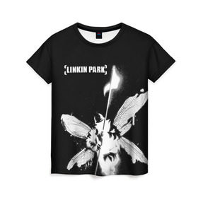 Женская футболка 3D с принтом Linkin Park в городе Новоалтайск, 100% полиэфир ( синтетическое хлопкоподобное полотно) | прямой крой, круглый вырез горловины, длина до линии бедер | linkin park