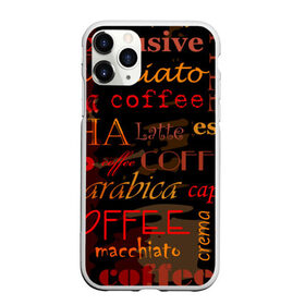 Чехол для iPhone 11 Pro Max матовый с принтом Coffee в городе Новоалтайск, Силикон |  | Тематика изображения на принте: coffee | кофе | надписи | напитки | отдых
