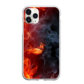 Чехол для iPhone 11 Pro Max матовый с принтом Стихия огня в городе Новоалтайск, Силикон |  | дым | пламя | страсть
