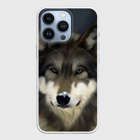 Чехол для iPhone 13 Pro с принтом Картина волк в городе Новоалтайск,  |  | Тематика изображения на принте: волк | животные | собака