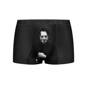 Мужские трусы 3D с принтом Marilyn Manson в городе Новоалтайск, 50% хлопок, 50% полиэстер | классическая посадка, на поясе мягкая тканевая резинка | звезда | знаменитость | музыка | мэрилин мэнсон | певец | рокер