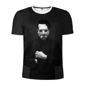 Мужская футболка 3D спортивная с принтом Marilyn Manson в городе Новоалтайск, 100% полиэстер с улучшенными характеристиками | приталенный силуэт, круглая горловина, широкие плечи, сужается к линии бедра | Тематика изображения на принте: звезда | знаменитость | музыка | мэрилин мэнсон | певец | рокер