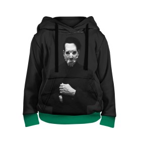 Детская толстовка 3D с принтом Marilyn Manson в городе Новоалтайск, 100% полиэстер | двухслойный капюшон со шнурком для регулировки, мягкие манжеты на рукавах и по низу толстовки, спереди карман-кенгуру с мягким внутренним слоем | звезда | знаменитость | музыка | мэрилин мэнсон | певец | рокер