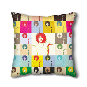 Подушка 3D с принтом Pop Art Jim Morrison The Doors в городе Новоалтайск, наволочка – 100% полиэстер, наполнитель – холлофайбер (легкий наполнитель, не вызывает аллергию). | состоит из подушки и наволочки. Наволочка на молнии, легко снимается для стирки | Тематика изображения на принте: jim morrison | the doors | арт | дорс | моррисон