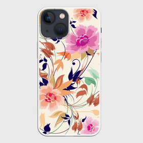 Чехол для iPhone 13 mini с принтом Цветочки в городе Новоалтайск,  |  | лепестки | узор | цветы