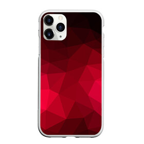 Чехол для iPhone 11 Pro матовый с принтом Polygonal в городе Новоалтайск, Силикон |  | Тематика изображения на принте: красный | полигоны | треугольники