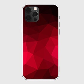 Чехол для iPhone 12 Pro Max с принтом Polygonal в городе Новоалтайск, Силикон |  | Тематика изображения на принте: красный | полигоны | треугольники