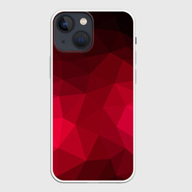 Чехол для iPhone 13 mini с принтом Polygonal в городе Новоалтайск,  |  | красный | полигоны | треугольники