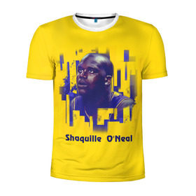 Мужская футболка 3D спортивная с принтом Shaquille O`Neal в городе Новоалтайск, 100% полиэстер с улучшенными характеристиками | приталенный силуэт, круглая горловина, широкие плечи, сужается к линии бедра | nba | баскетбол | баскетболист | спорт | шакил о’нил