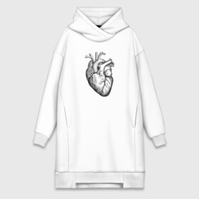 Платье-худи хлопок с принтом Heart в городе Новоалтайск,  |  | вектор | карандаш | кардиология | кровь | мышца | орган | пульс | рисунок | сердце | черный