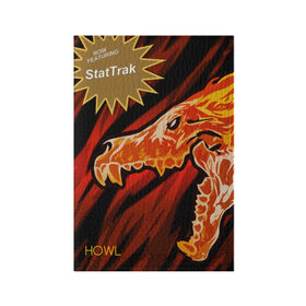 Обложка для паспорта матовая кожа с принтом cs:go - Howl Style (Вой) в городе Новоалтайск, натуральная матовая кожа | размер 19,3 х 13,7 см; прозрачные пластиковые крепления | cs | csgo | howl | вой | кс