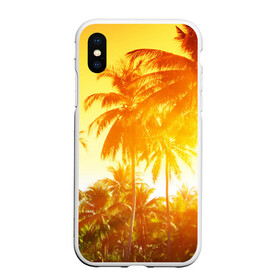 Чехол для iPhone XS Max матовый с принтом Пальмы в городе Новоалтайск, Силикон | Область печати: задняя сторона чехла, без боковых панелей | sea | summer | берег | лето | море | океан | отдых | пальмы | пляж | солнце