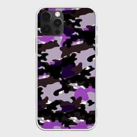 Чехол для iPhone 12 Pro Max с принтом Камуфляж в городе Новоалтайск, Силикон |  | camo | камо | фиолетовый