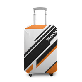 Чехол для чемодана 3D с принтом cs:go - Asiimov P90 Style в городе Новоалтайск, 86% полиэфир, 14% спандекс | двустороннее нанесение принта, прорези для ручек и колес | asiimov | cs | csgo | азимов | кс