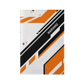 Обложка для паспорта матовая кожа с принтом cs:go - Asiimov P90 Style в городе Новоалтайск, натуральная матовая кожа | размер 19,3 х 13,7 см; прозрачные пластиковые крепления | asiimov | cs | csgo | азимов | кс
