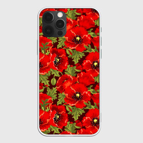 Чехол для iPhone 12 Pro Max с принтом Маки в городе Новоалтайск, Силикон |  | flowers | poppies | red | wild | красные | мак | маки | полевые | цветы
