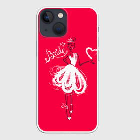 Чехол для iPhone 13 mini с принтом Bride в городе Новоалтайск,  |  | bride | team | девичник | девишник | жена | невеста | свадебный | свадьба