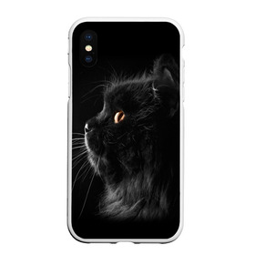 Чехол для iPhone XS Max матовый с принтом Милая кошечка в городе Новоалтайск, Силикон | Область печати: задняя сторона чехла, без боковых панелей | Тематика изображения на принте: osfenemy | животное | животные | киса | кошечка | кошка | милая | мур | мяу | фото | черный