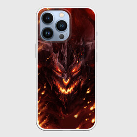Чехол для iPhone 13 Pro с принтом Дьявол в городе Новоалтайск,  |  | Тематика изображения на принте: демон | дьявол | монстр | прикольные картинки | чёрт