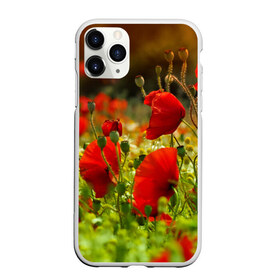 Чехол для iPhone 11 Pro матовый с принтом Маки в городе Новоалтайск, Силикон |  | field | flowers | meadow | nature | poppies | poppy | red | summer | wild | красные | лето | луг | мак | маки | поле | полевые | природа | цветы