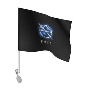 Флаг для автомобиля с принтом Prey в городе Новоалтайск, 100% полиэстер | Размер: 30*21 см | prey | игра | космос