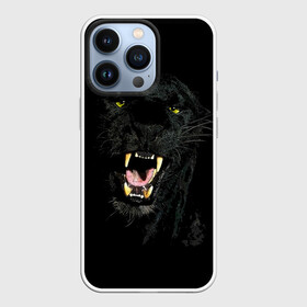 Чехол для iPhone 13 Pro с принтом Чёрная пантера в городе Новоалтайск,  |  | Тематика изображения на принте: кошка | оскал | пантера | прикольные картинки