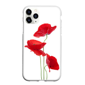 Чехол для iPhone 11 Pro Max матовый с принтом Маки в городе Новоалтайск, Силикон |  | field | flowers | poppies | poppy | red | wild | красные | мак | маки | поле | полевые | цветы