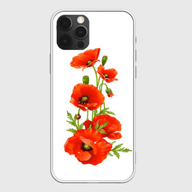Чехол для iPhone 12 Pro Max с принтом Маки в городе Новоалтайск, Силикон |  | Тематика изображения на принте: field | flowers | poppies | poppy | red | wild | красные | мак | маки | поле | полевые | цветы