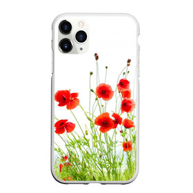 Чехол для iPhone 11 Pro Max матовый с принтом Маки в городе Новоалтайск, Силикон |  | field | flowers | meadow | nature | poppies | poppy | red | summer | wild | красные | лето | луг | мак | маки | поле | полевые | природа | цветы