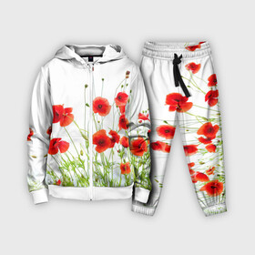 Детский костюм 3D с принтом Маки в городе Новоалтайск,  |  | field | flowers | meadow | nature | poppies | poppy | red | summer | wild | красные | лето | луг | мак | маки | поле | полевые | природа | цветы