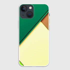 Чехол для iPhone 13 mini с принтом Material color в городе Новоалтайск,  |  | желтый | зеленый | полосы