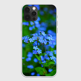 Чехол для iPhone 12 Pro Max с принтом Синие цветы в городе Новоалтайск, Силикон |  | Тематика изображения на принте: лепестки | прикольные картинки | цветочки | цветы