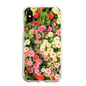 Чехол для iPhone XS Max матовый с принтом Весеннее настроение в городе Новоалтайск, Силикон | Область печати: задняя сторона чехла, без боковых панелей | Тематика изображения на принте: аромат | букет | вазон | великолепие | краски | красота | куст | луг | полевые цветы | полянка | природа | растения | розы | ромашки | тюльпаны | украшение | фауна | цветник | цветок | цветочек | цветы