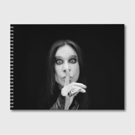 Альбом для рисования с принтом Ozzy Osbourne в городе Новоалтайск, 100% бумага
 | матовая бумага, плотность 200 мг. | Тематика изображения на принте: rock | знаменитость | оззи осборн | рок | рок группа | рок звезда | рок музыка
