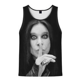 Мужская майка 3D с принтом Ozzy Osbourne в городе Новоалтайск, 100% полиэстер | круглая горловина, приталенный силуэт, длина до линии бедра. Пройма и горловина окантованы тонкой бейкой | rock | знаменитость | оззи осборн | рок | рок группа | рок звезда | рок музыка