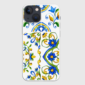 Чехол для iPhone 13 mini с принтом Майолика в городе Новоалтайск,  |  | dg | dolce | dolce  gabana | dolce  gabbana | dolce gabbana | maiolica | majolica | trend | барселона | дольче | дольче габана | дольче габбана | керамика | майолика | мода | модный принт | мозаика | мозайка | плитка | роспись | тренд