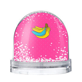 Снежный шар с принтом Банан 2 в городе Новоалтайск, Пластик | Изображение внутри шара печатается на глянцевой фотобумаге с двух сторон | banana | fashion | банан | бананы | мода