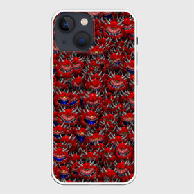 Чехол для iPhone 13 mini с принтом Какодемоны (pixel art) в городе Новоалтайск,  |  | Тематика изображения на принте: doom | демон | дум